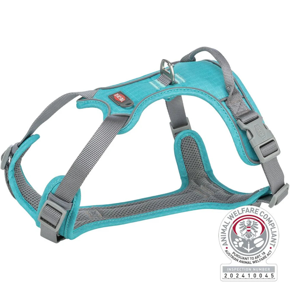 Trixie - Premium Active Geschirr, Aqua