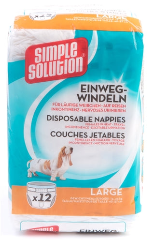 Simple Solution Einfache Lösung Einweg-Hundewindel