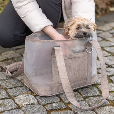 Trixie Hundetasche Mary Transparent / Sand