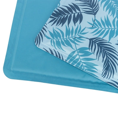 Trixie Kühlmatte Mit Palmblattdruck Hellblau