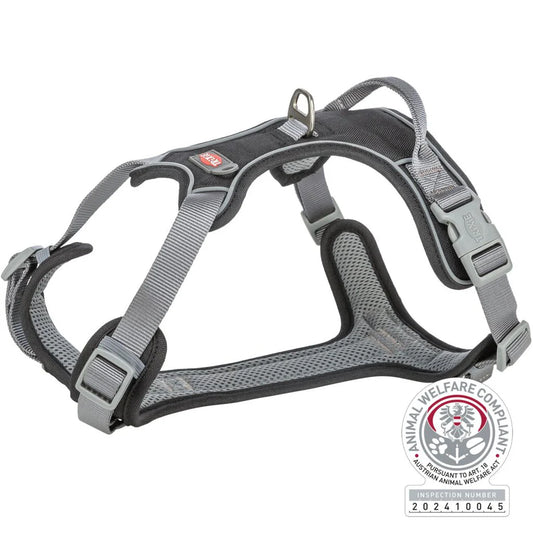 Trixie - Premium Active Geschirr, Schwarz